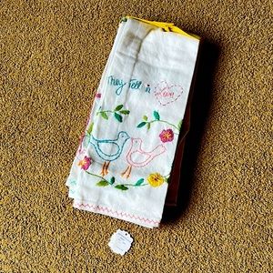 Anthropologie They Fell in Love dish towels